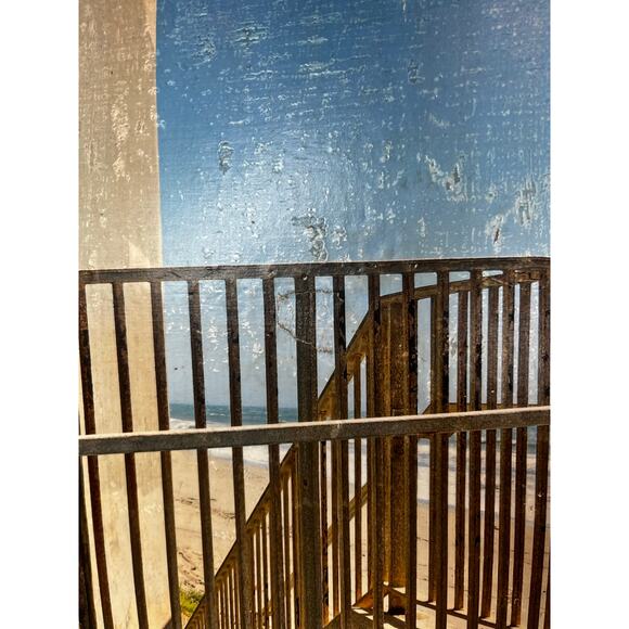 Decoupage Photography Art “Castellamare Stairs” PCH Artist Signed Minimalistic - Picture 6 of 6